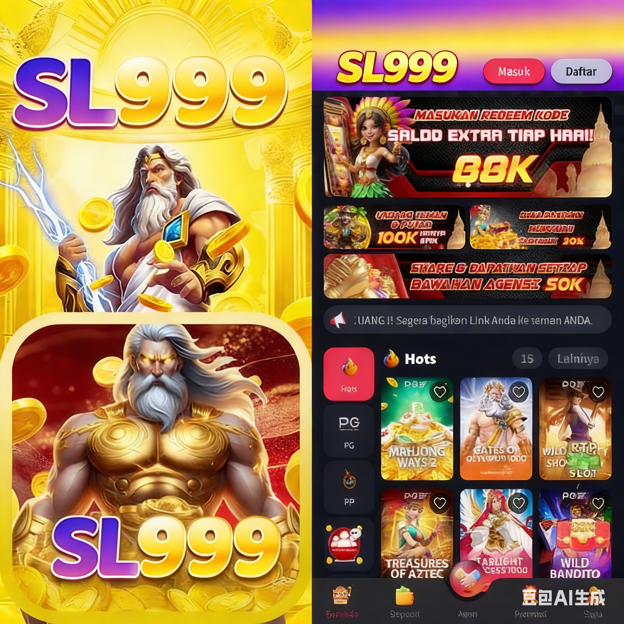 SL999 - Dowdload & Install Aplikasi Slot Asli Minimal Bet 400 Perak